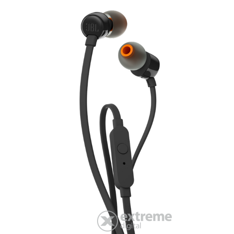 JBL T110 BLK fülhallgató, fekete