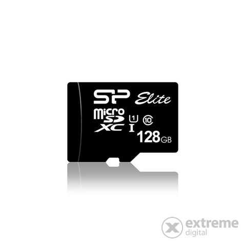 Silicon Power MicroSD kartica - 128GB microSDXC Elite UHS-1 U1 + adapter