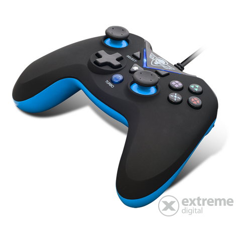 Spirit of Gamer Gamepad - XGP WIRED Blue (PC / PS3), černo-modrý