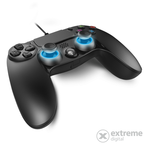 Spirit of Gamer XGP WIRED PS4 gamepad PC i PS4 kompatibilnost, crni-plavi