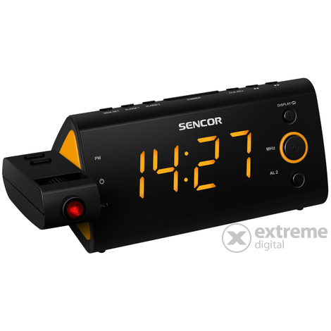 Sencor SRC 330 radio sa budilicom, narančast LED