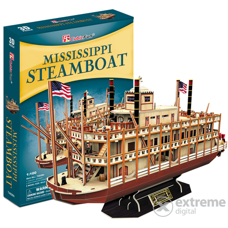 Cubic Fun 3D puzzle, Mississippi Steamboat
