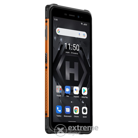 myPhone HAMMER Iron 4 5,5" pametni telefon z dvema karticama SIM, črno/oranžen