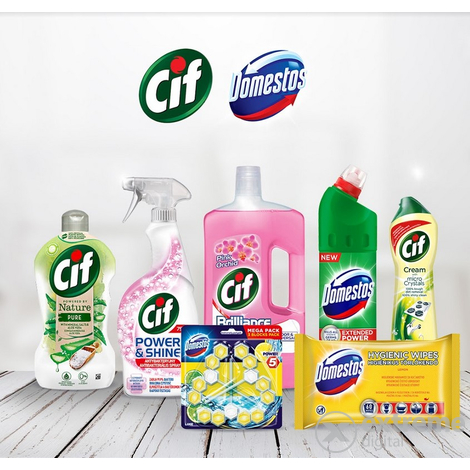 Cif + Domestos tisztítószer csomag, 7 darabos