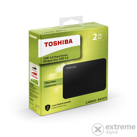 Toshiba Canvio Basics 2,5"  2 TB USB  3.0, črn
