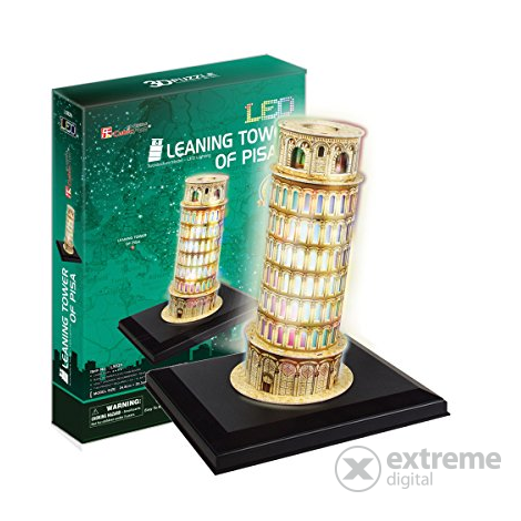 3D puzzle Pisa Tower 3259, sa osvetljenjem