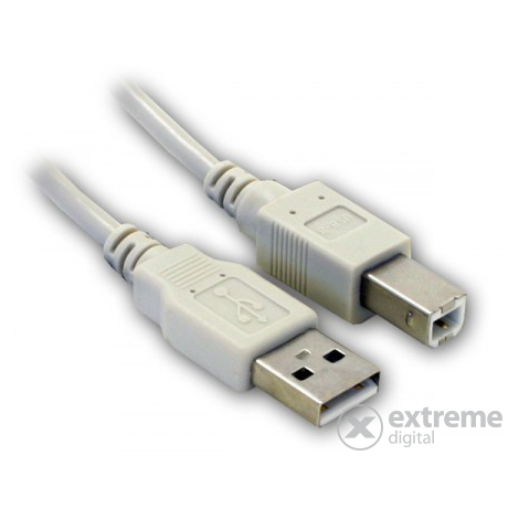 Wiretek USB A-B kabel, 5m (muški/muški)