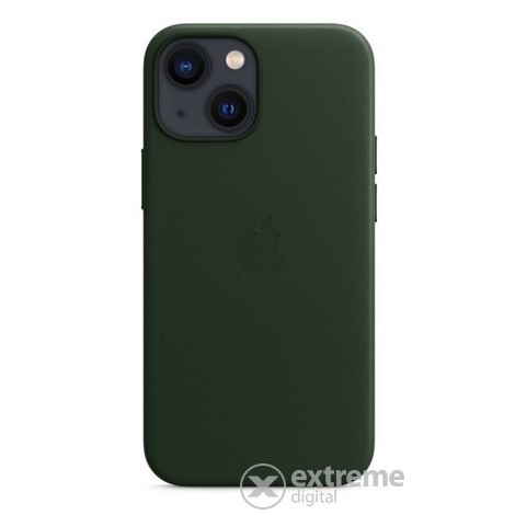 Apple MagSafe kožené pouzdro pro iPhone 13 mini, sequoia zelený (MM0J3ZM/A)
