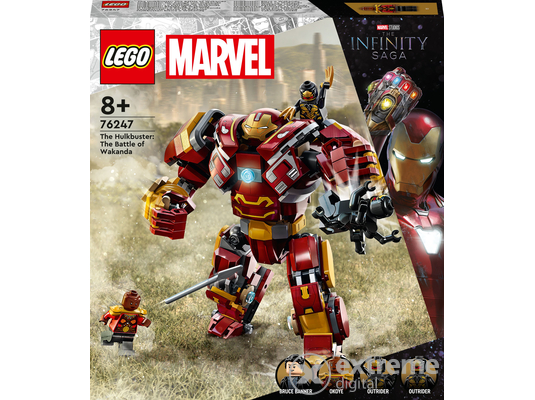 LEGO® Super Heroes 76247 Hulkbuster: Wakanda csatája, 385 darabos