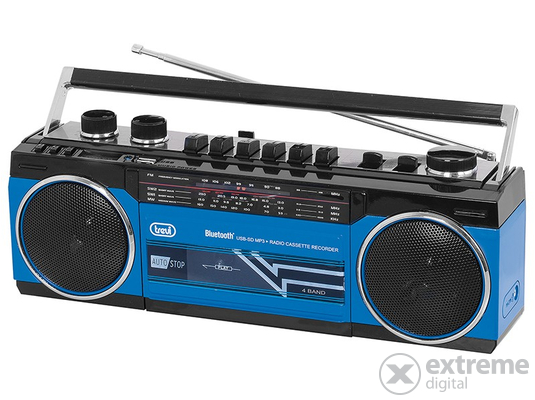 Trevi RR501 Retro kazettás rádió USB/MP3, kék