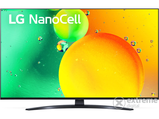 LG 43NANO763QA NanoCell , 4K Ultra HD, HDR, webOS ThinQ AI Smart LED Televízió, 108 cm