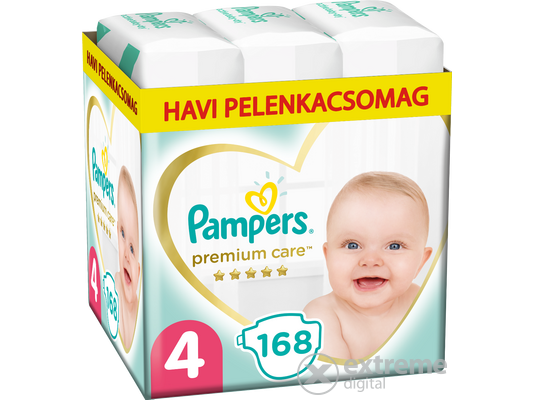 Pampers Premium Care pelenka Monthly Box 4 maxi, 168 db