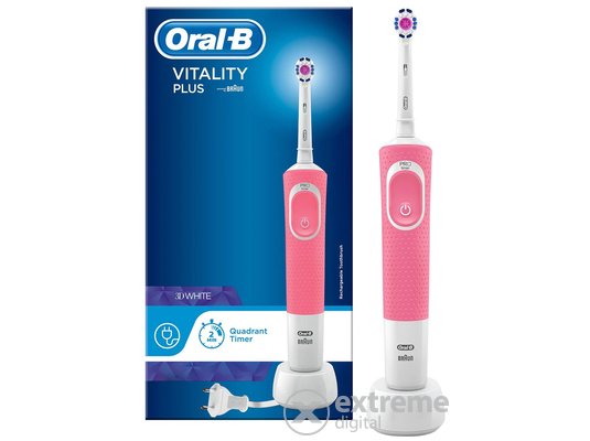 Oral-B D100 Vitality Elektromos fogkefe 3DW fejjel, pink