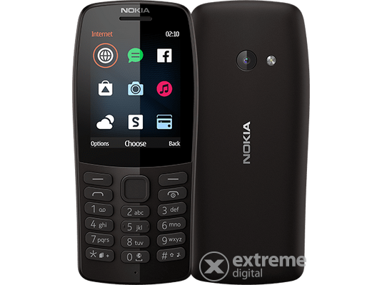 Nokia 210 Dual SIM kártyafüggetlen mobiltelefon, Black - [Újszerű]