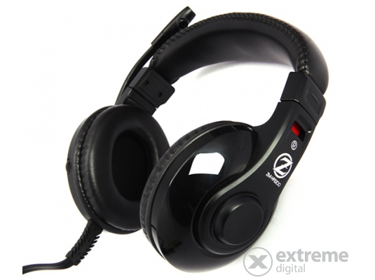Zalman ZM-HPS200 Gaming mikrofonos fejhallgató, fekete (ZM-HPS200)