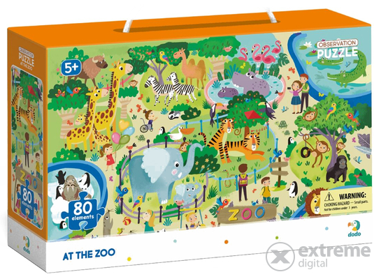 Dodo állatkert puzzle, 80 darabos