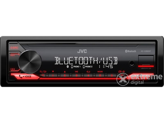 JVC KD-X282BT Autórádió Bluetooth-tal és sok extrával