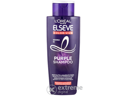 L`Oréal Paris Elseve Purple sampon sárga és rezes hatás ellen, 200 ml