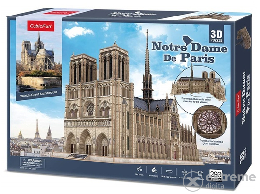 Cubic Fun 3Dimenziós puzzle Notre Dame replica