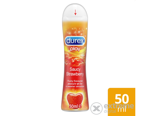 Durex Saucy Strawberry síkosító, 50 ml