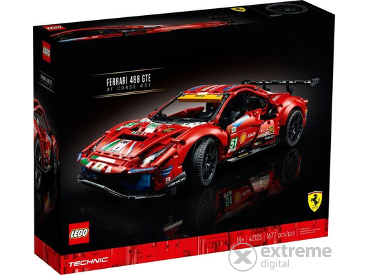 LEGO®  Technic 42125 Ferrari 488 GTE “AF Corse #51” -[Bontott]