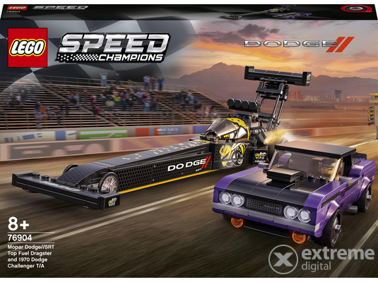 LEGO® Speed Champions 76904 Mopar Dodge//SRT Top Fuel Dragster és 19