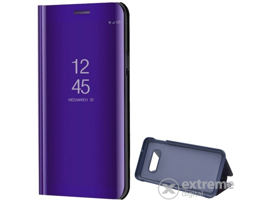 Gigapack Mirror View Cover flip tok Samsung Galaxy S10 Lite (SM-G970) készülékhez, lila
