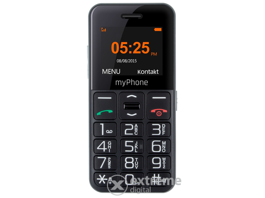 myPhone Halo Easy kártyafüggetlen mobiltelefon, Black