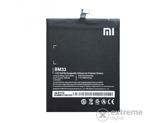 Xiaomi 3030mAh LI-Polymer akkumulátor Xiaomi MI4c (MI4i) készülékhez (beépítése szakértelmet igényel!)