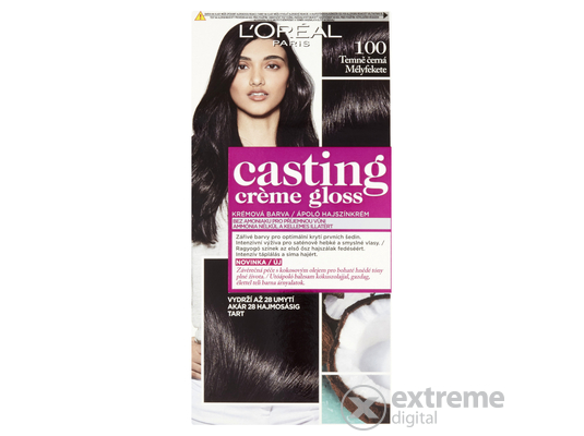 L`Oréal Paris Casting Creme Gloss hajszínező krém, 100 mélyfekete