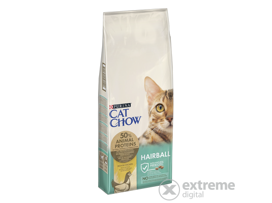 Cat Chow Hairball Control Csirkében gazdag száraz macskaeledel, 15kg