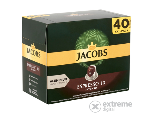 Jacobs Espresso Intenso (10) Nespresso kompatibilis kávékapszula, 40 db