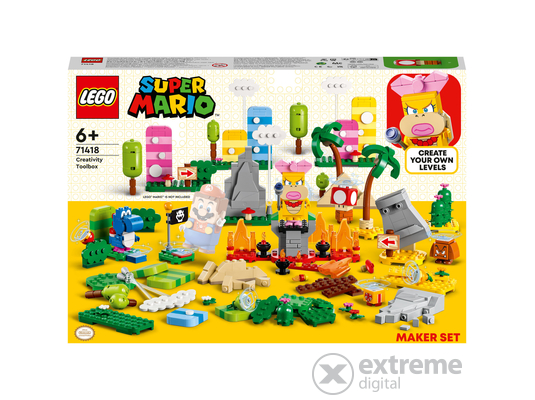 LEGO® Super Mario 71418 Kreatív építés készítő szett, 588 darabos (5702017415710)