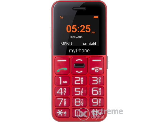 MyPhone TEL000346 Halo Easy kártyafüggetlen mobiltelefon, piros