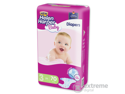 Helen Harper Baby Midi pelenka , 3-es méret, 4-9 kg, 70db