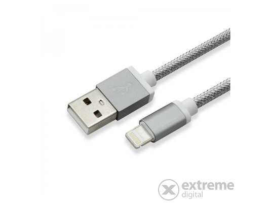 Sbox USB-iPhone7 kábel na nabíjanie, 1,5m, sivý (IPH7GR)