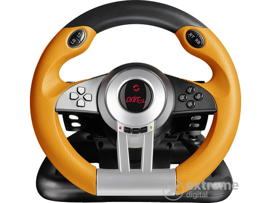 Speedlink DRIFT O.Z. Racing Wheel PC kormány, fekete-narancs
