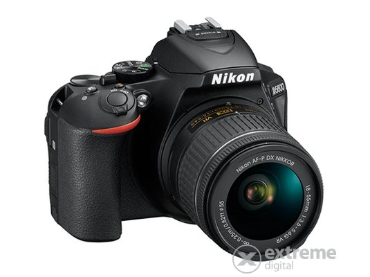 Nikon D5600 fényképezőgép kit (AF-P 18-55mm VR objektívvel), 3 év garancia a vázra